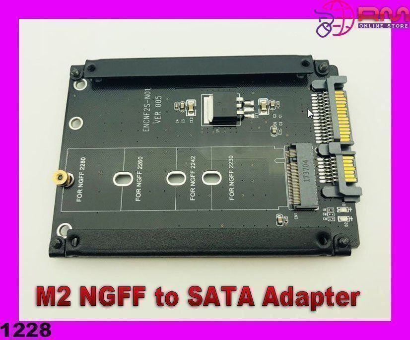 Laufwerke & Adapter: M2 NGFF to SATA Adapter – Neu und originalverpackt aus Unterägeri von RmOnline