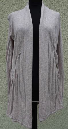 Strickjacke lang Repeat Gr. 38 S creme/beige Kaschmiranteil