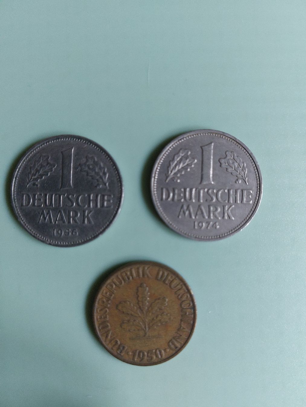 Tutti le monete: 2 Deutsche Mark und 10 Pfennig – Usato da Ebnat-Kappel venduto da sentira