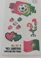 WM 2026 Portugal Tattoo Bogen Fussball Embleme NEU