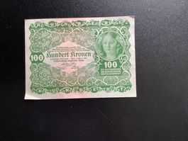 100 Kronen, Österreichisch- ungarische Bank, 9.1.1922