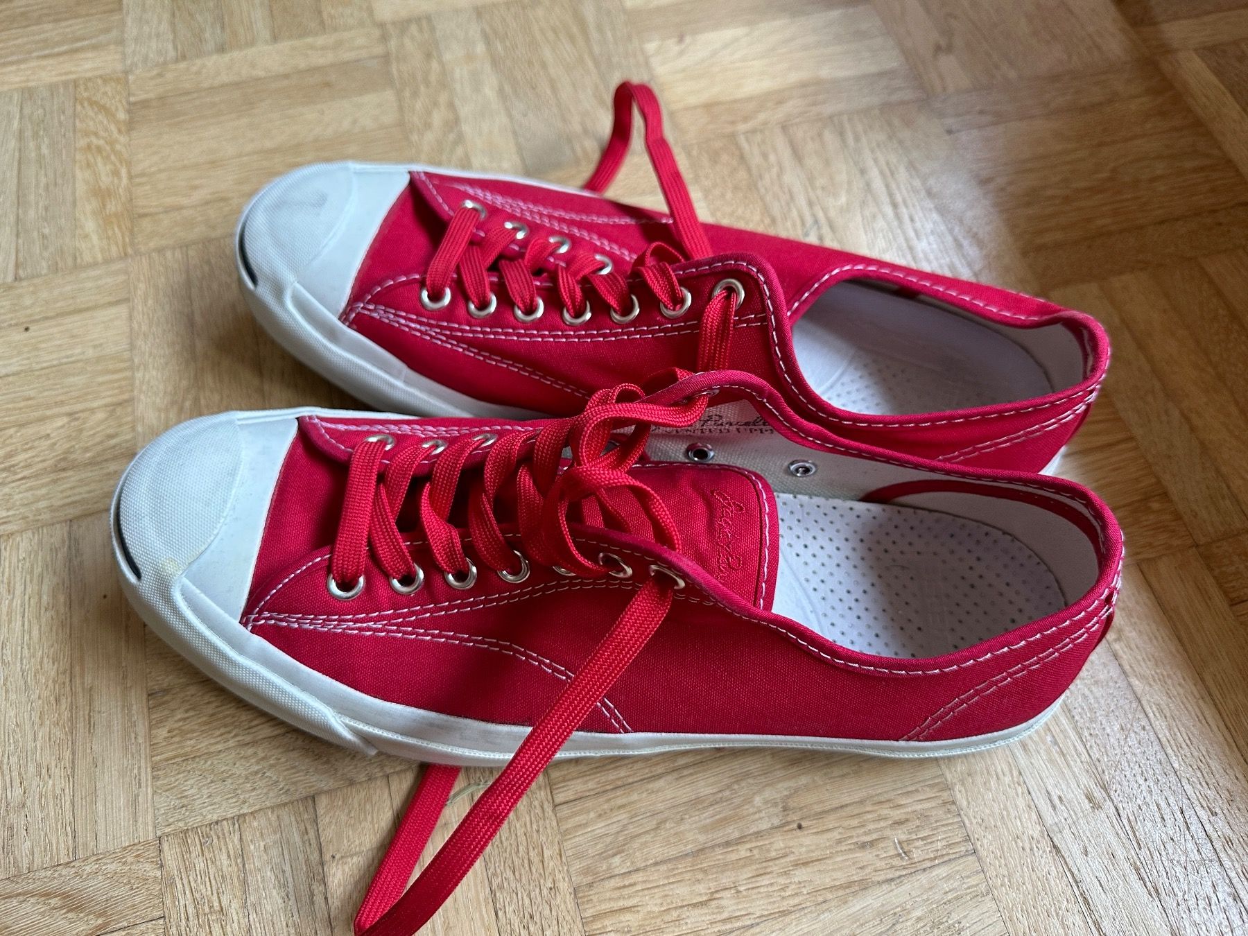 Converse Scarpe da uomo: Converse Chucks Low Jack Purcell Red Sneakers Gr. 43 – Nuovo (secondo la descrizione) da Lausanne venduto da brixton
