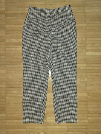 Elegante Herbst-Hose mit Hahnentrittmuster, Grösse 34