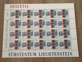 Briefmarken Gemeinschaftsausgabe Schweiz Liechtenstein