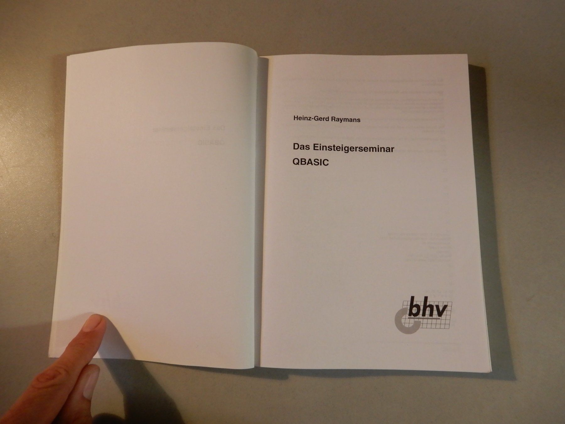 Libri: QBASIC Einsteigerseminar, Programmierung lernen Buch – Usato da Erstfeld venduto da Mario_boe0 1