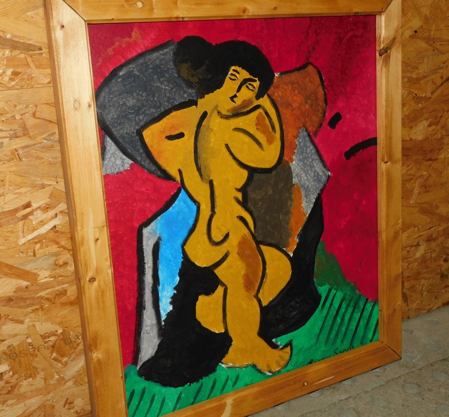 Dipinti: Kunst Gemälde grosses abstraktes Ölgemälde signiert Bild – Usato da Sursee venduto da 76 1