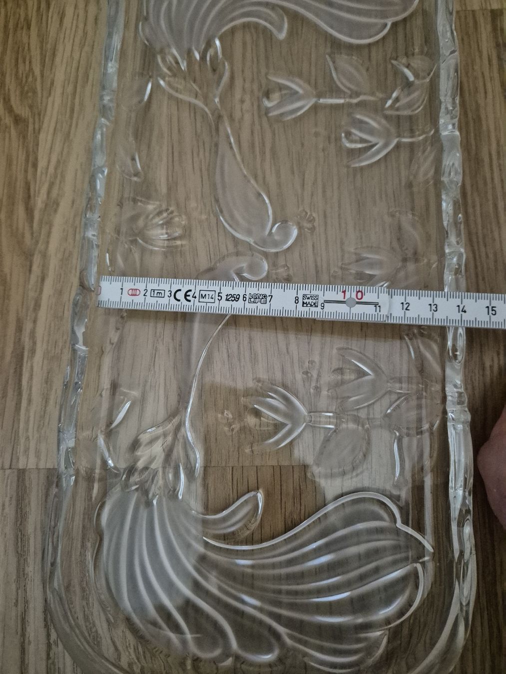 Servierplatten: Glasplatte Servierplatte Dekoplatte Cakeplatte – Gebraucht aus Langenthal von Polarisstern 2