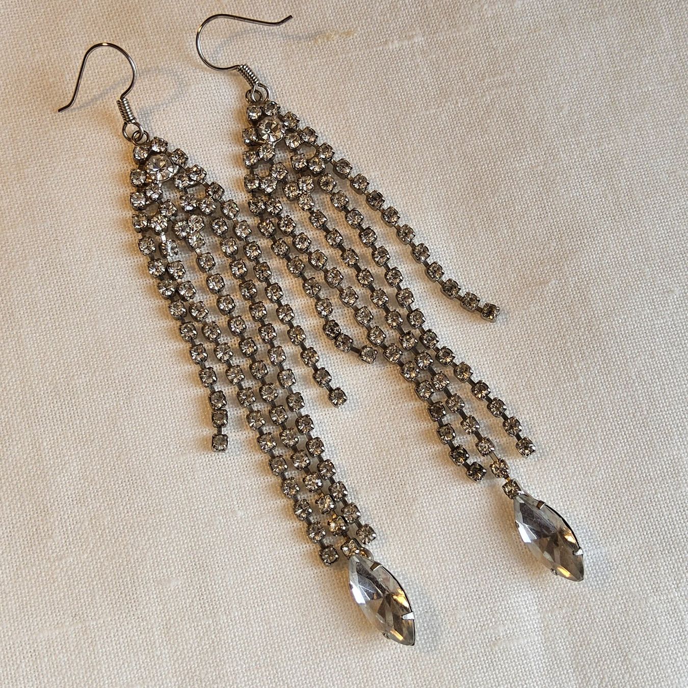 Orecchini pendenti & Orecchini a lobo: Vintage elegante Strass Ohrhänger – Usato da Zürich venduto da helsan 7