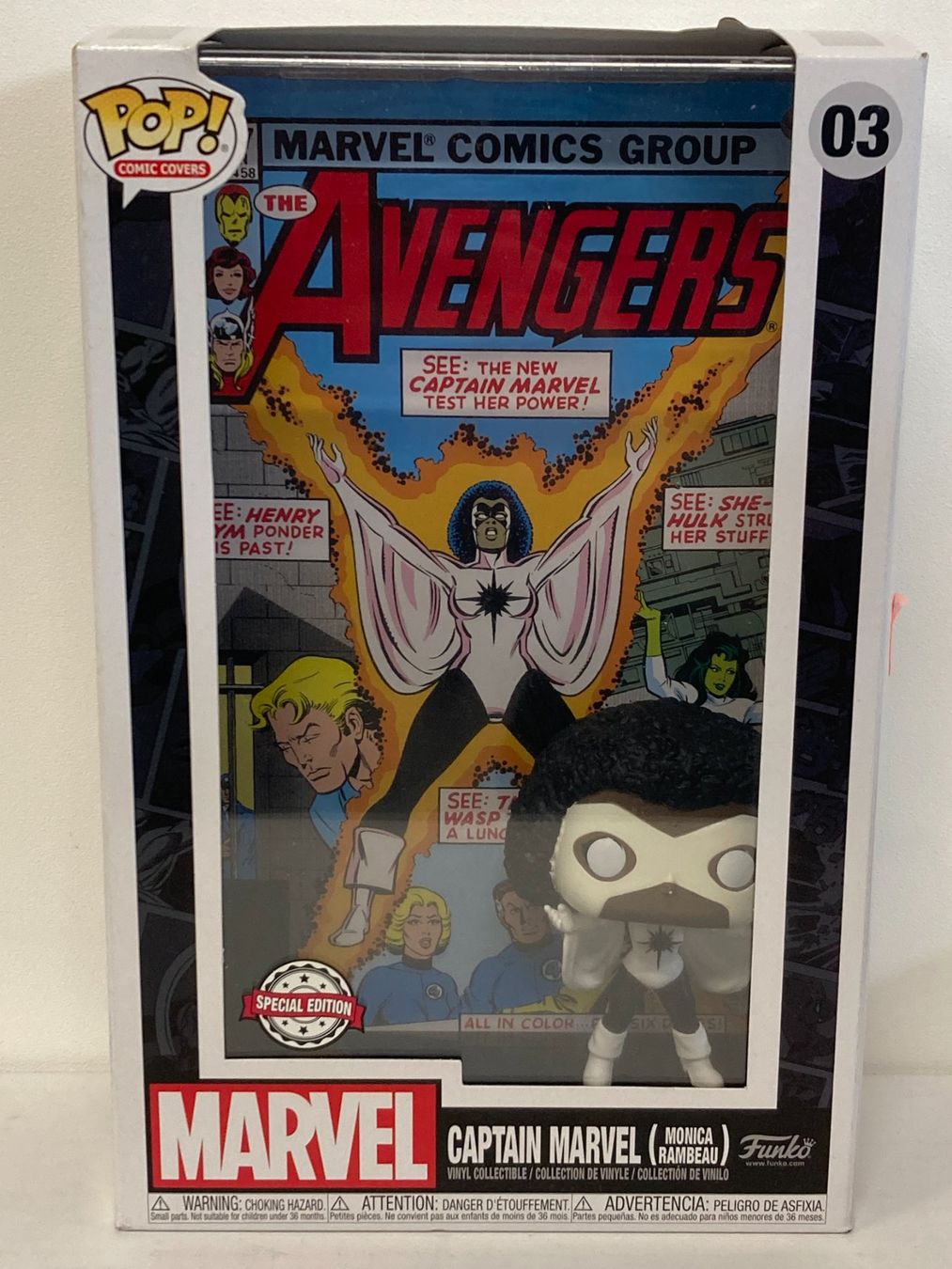 Funko Figuren: FUNKO POP! MARVEL COMIC COVERS # 03 CAPTAIN MARVEL  ( MONICA – Neu und originalverpackt aus Vezia von Aquarius_Age 1