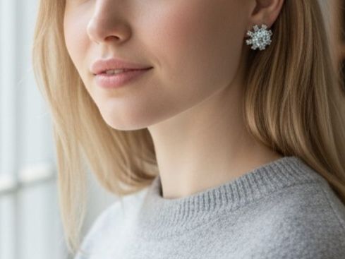 Ohrringe & -stecker: Moissanite Earrings. Ohrringe boucles Silver Silber Argent – Neu (gemäss Beschreibung) aus Apples von the_7jtf 2