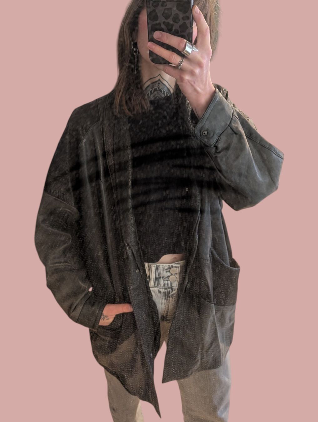 Jacken: Lederjacke schwarz-grau – Gebraucht aus St. Gallen von nadinewho 5