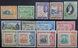 St Christopher and Nevis-Anguilla British Lot mit alten Wert
