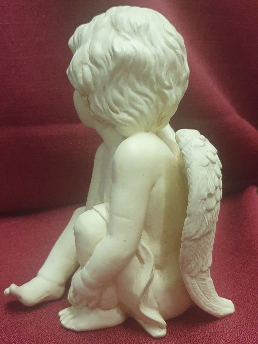 Statuette: Süsser Deko Engel sitzend Figur - 19 x 13.5 cm – Usato da Auw venduto da beretta1966 3