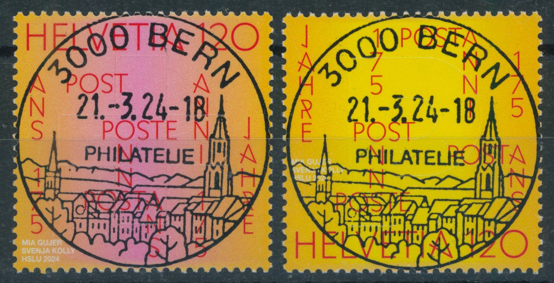 Tutti i francobolli: 2024 - Post - Ersttag Voll Stempel ET – Usato da Schindellegi venduto da leecollect