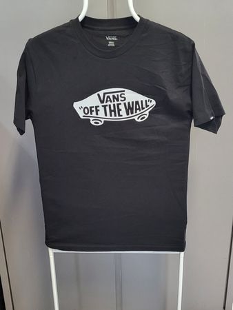Vans T-Shirt - Schwarzes Shirt mit coolem Aufdruck, Small
