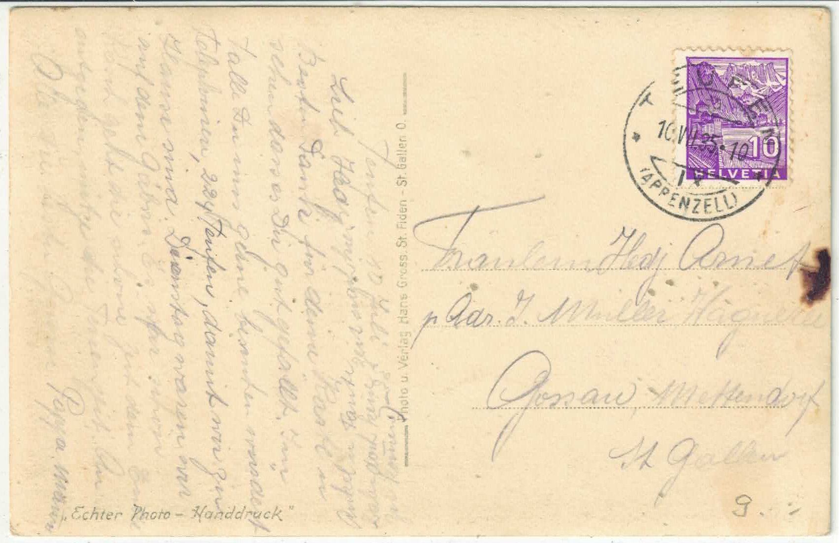 Cartes postales: Teufen mit Schäflisegg – D'occasion à Ettingen par Kartenplanet 1