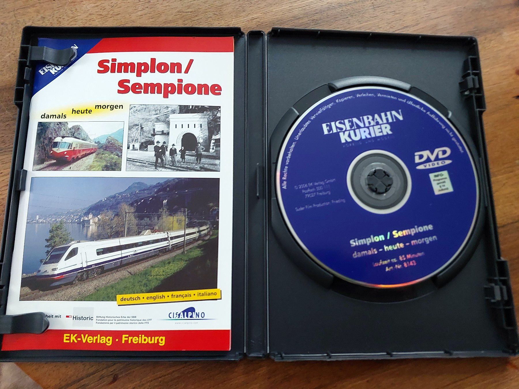 Tutti i DVDs: Simplon/Sempione - Eisenbahn-Kurier - DVD – Usato da Schönenwerd venduto da Steidi 1