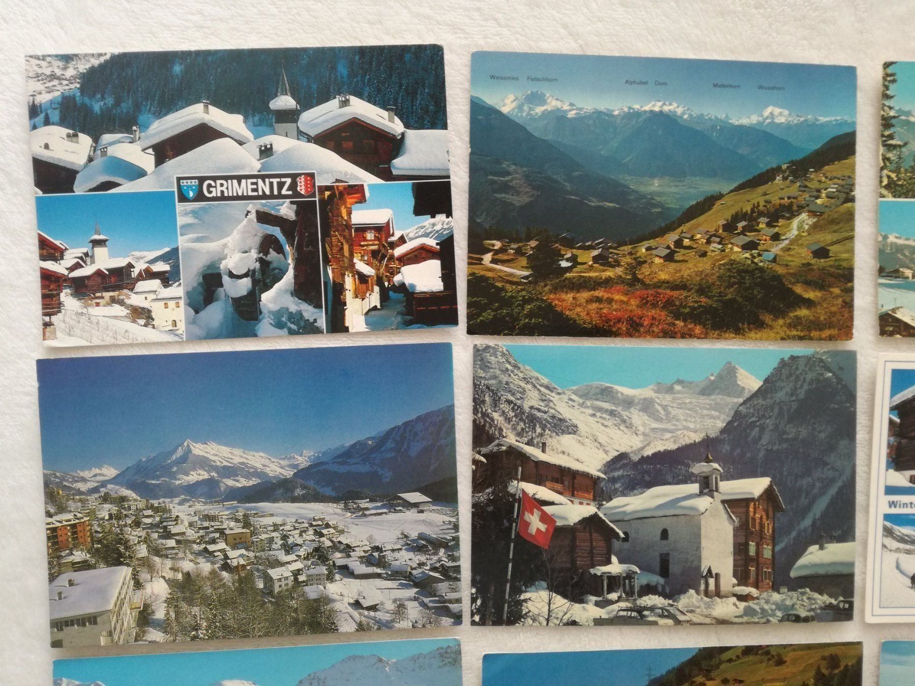 Cartoline postali: 16 AK Kanton Wallis – Usato da Zürich venduto da Tolima194 1