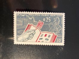 Frankreich 1963 Briefmarken Ausstellung Philatec Paris ungb.
