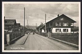 Lerchenfeld bei Thun, Strassenpartie mit