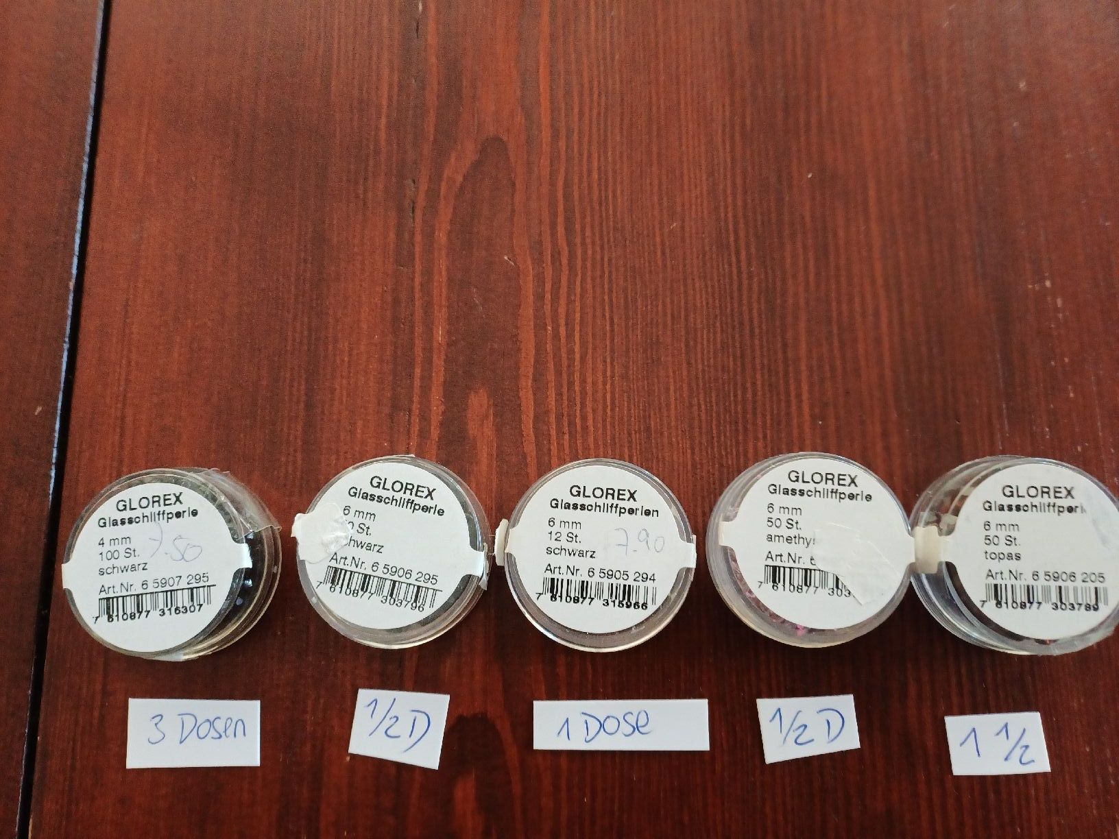 Perle (finte): Glasschliff Perlen Kursmaterial – Nuovo (secondo la descrizione) da Gächliwil venduto da lesidees 5