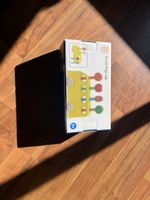 Holzspielzeug Fruit Pop Up Bus gelb neu