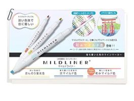 Zebra Mildliner Textmarker Set, 15 Stifte aus Japan