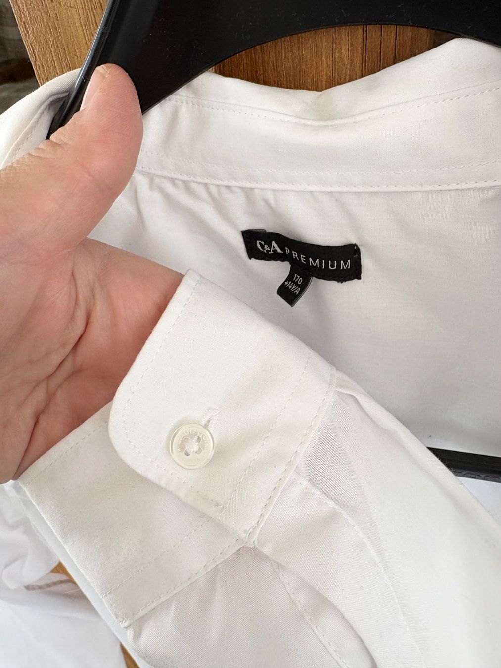 C&A Camicie, T-shirt & Polo: Hemd weiss C&A Premium Gr. 170, NEU – Nuovo (secondo la descrizione) da Siblingen venduto da Vany_McDougall 1