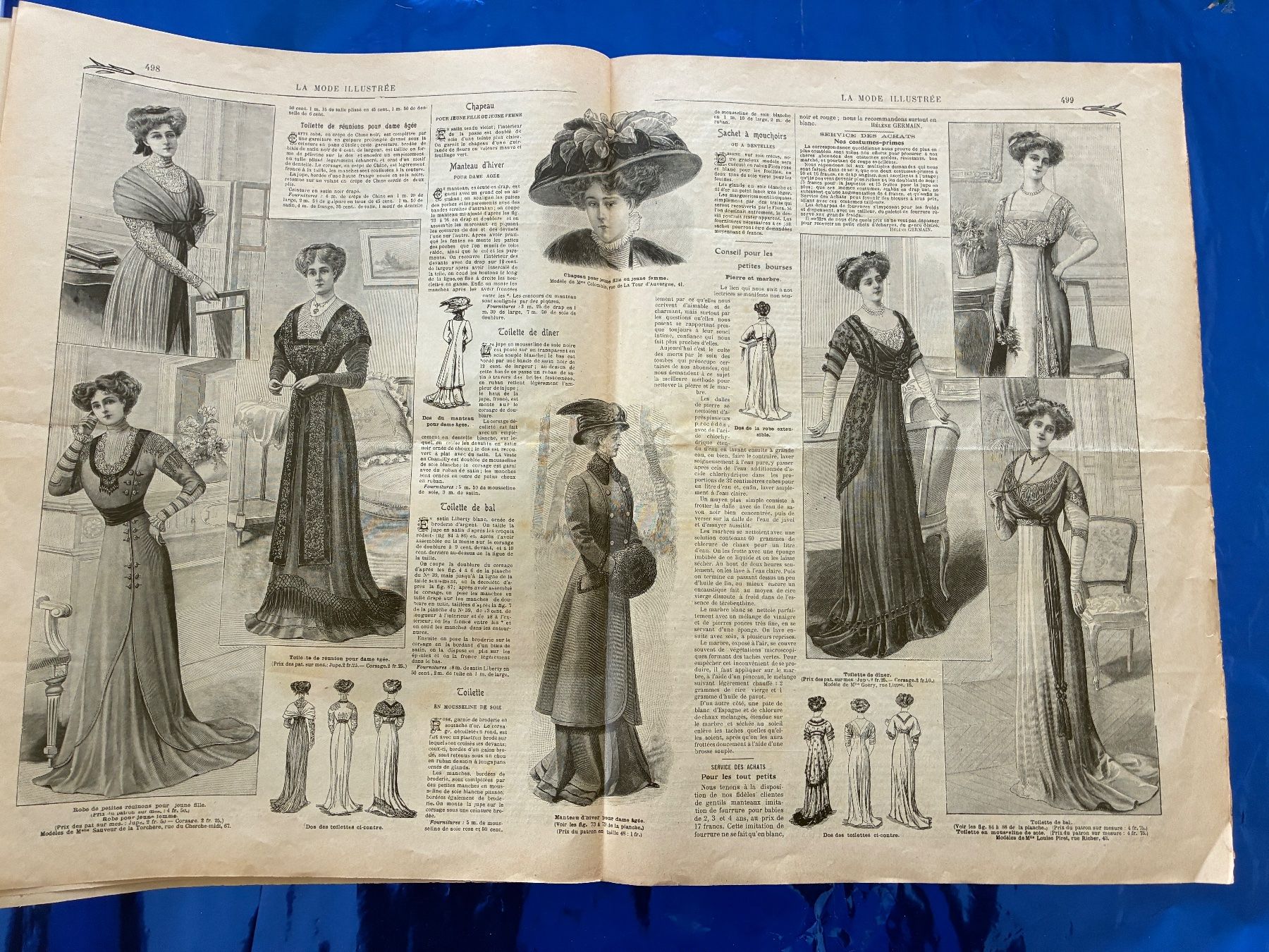 Revues & Magazines: La Mode Illustrée 1908 Jugendstil Mode Antike Kleidung – D'occasion à Aarwangen par nemkin61 3