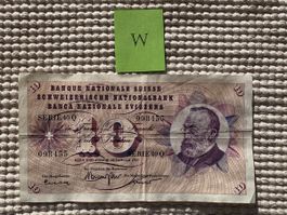10 Fr. Banknoze Schweiz / Serie 40 Q
