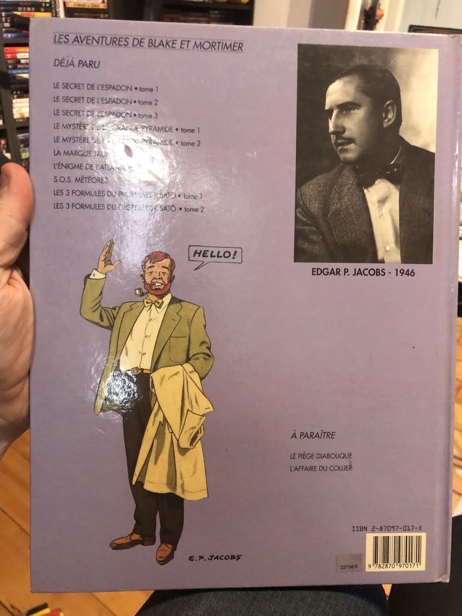 Fumetti: Les 3 Formules du Professeur Sato 2 par Edgar P. Jacobs – Usato da Lausanne venduto da fransadpop 1