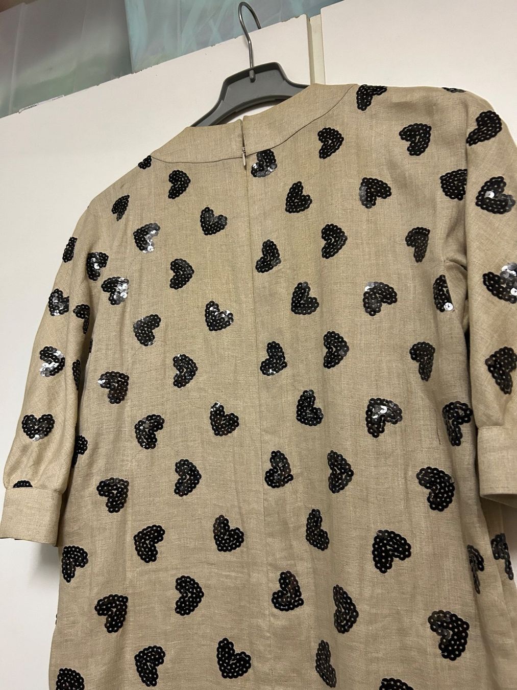 Vestiti: Leinenkleid mit Pailletten – Usato da Zumikon venduto da Uranus88 3