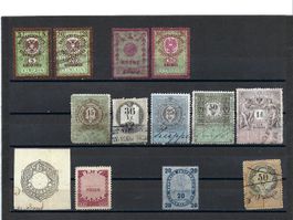 Schönes Lot Stempelmarken Österreich