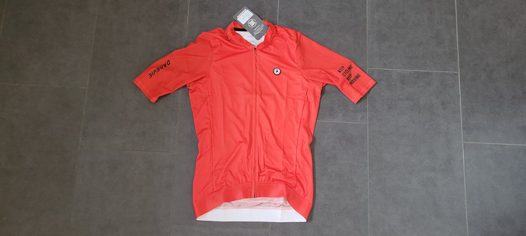 Leibchen & Hosen: Velotrikot DAREVIE - orange L – Neu und originalverpackt aus Wittenbach von Hase113