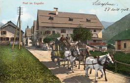 Silvaplana   GR    -    POST - Kutsche im Engadin   um 1908