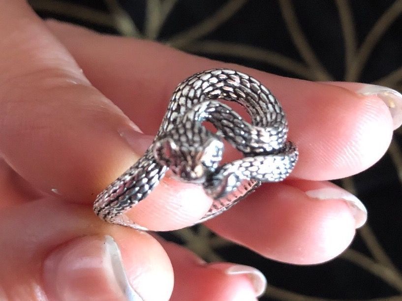 Ringe: Ring mit Schlange (One Size) / Nr. 28 – Neu (gemäss Beschreibung) aus Gams von Mariawicca 2