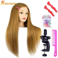 ✅ NEU Friseur Übungskopf 60cm mit 85% Echthaar