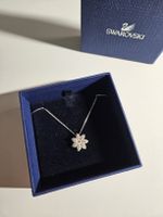 Swarovski 'Liddy' Halskette Blume mit Steinchen silberfarben