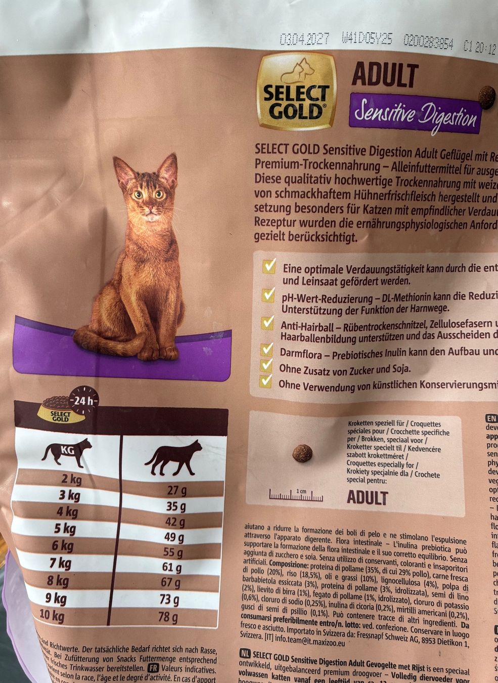 Mangimi: Katzennahrung Trockenfutter Sensitiv – Nuovo e nell'imballaggio originale da Niederhasli venduto da ercp4 1