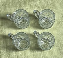 Lot de 4 chopes à bière vintage de France, parfait état
