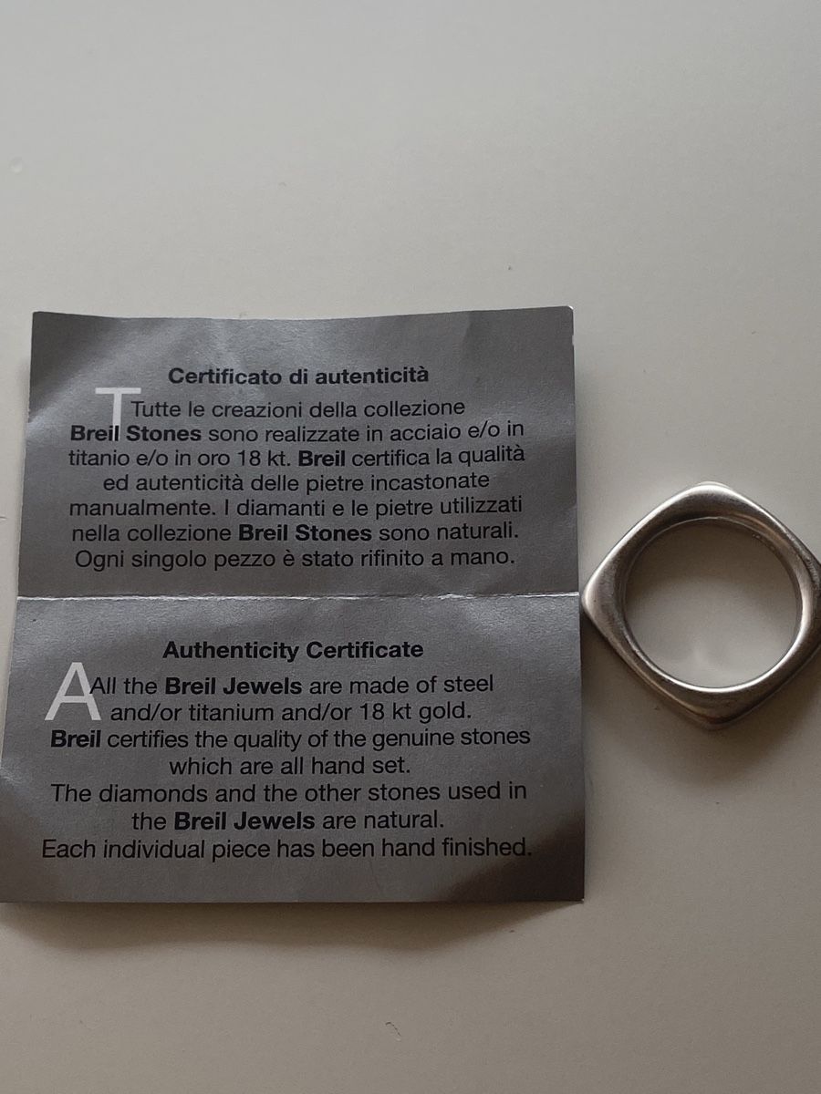 Breil Anelli: BREIL Edelstahl Silber Ring – Nuovo (secondo la descrizione) da Givisiez venduto da dor_xb9k 4