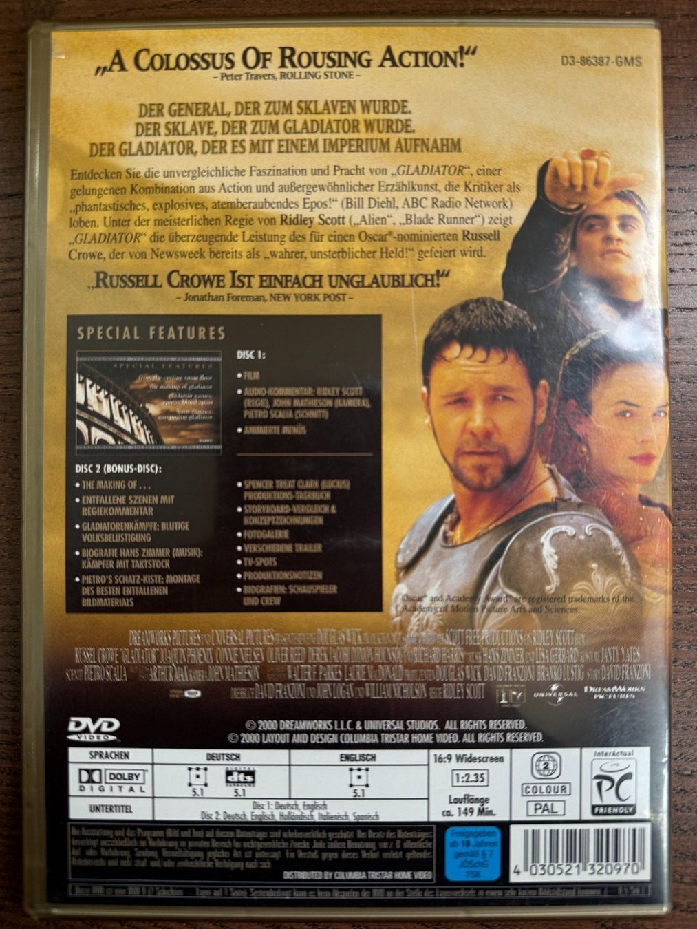 Tous les DVDs: Gladiator – D'occasion à Zürich par FilmFreunde 1