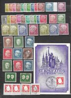 Deutschland 1954; interessantes Lot, viele gestempelt