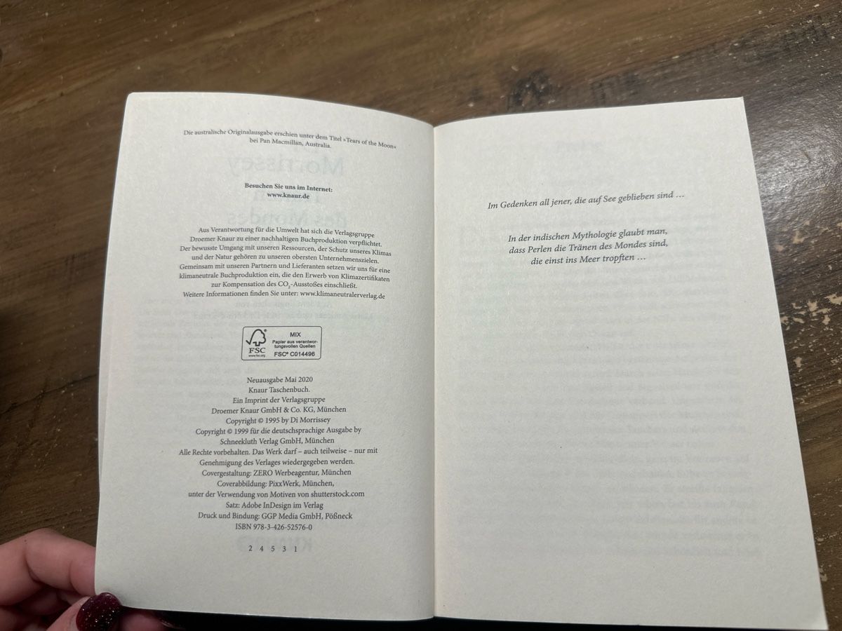 Livres: Buch: Tränen des Mondes  – D'occasion à Buus par 2019dp 6