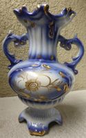 WUNDERSCHÖNE BLAUE VASE;-34 x 21 CM;--SEHR GROSS/ VOLUMINÖS
