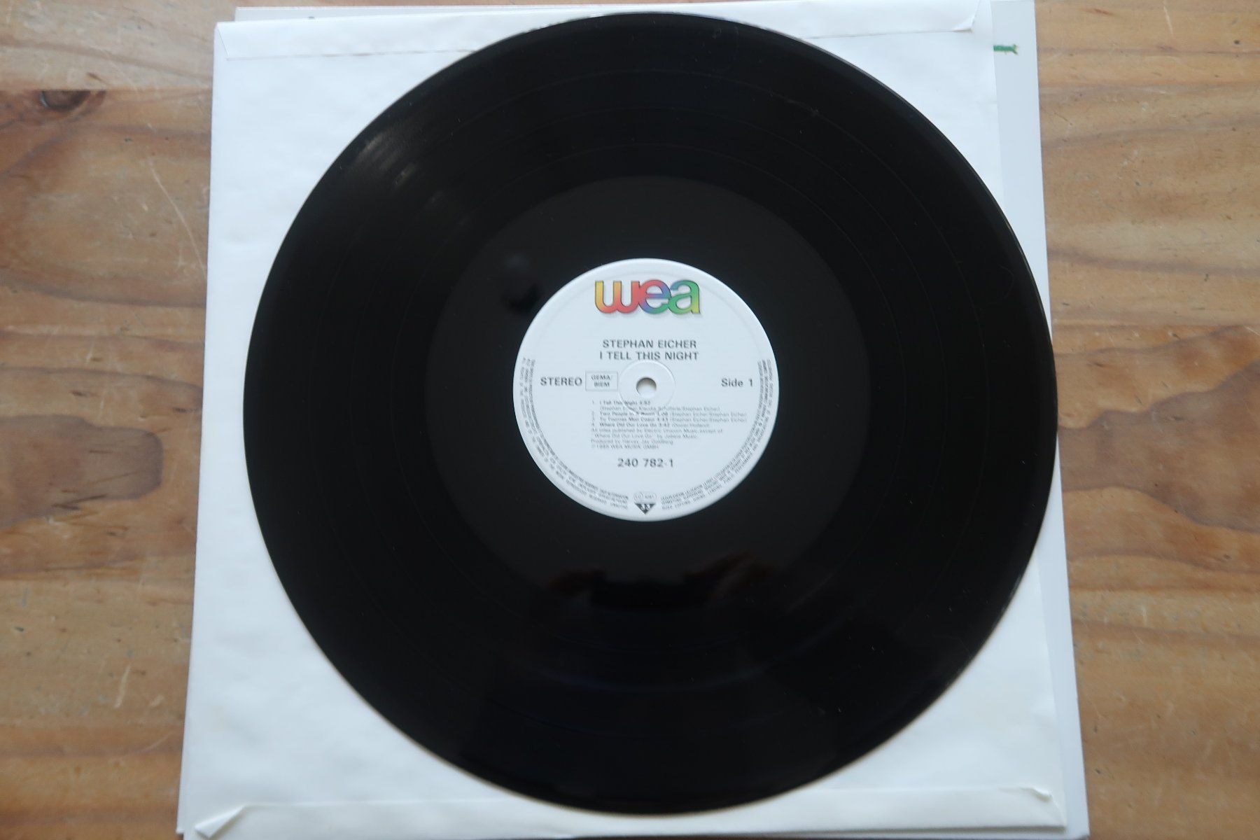Vinyles: STEPHAN EICHER - I TELL THIS NIGHT - VINYL LP – D'occasion à Basel par Patiscat 3