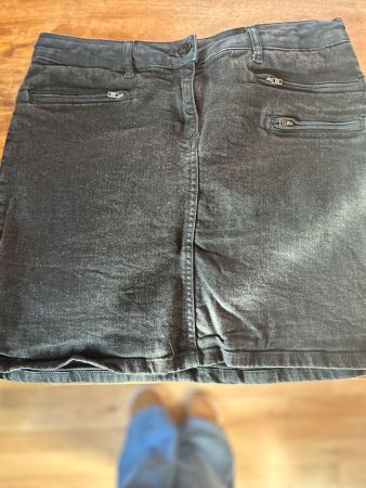 Kookai Jeansrock, Gr. 38, Dunkelgrau, Mini, Top Zustand!