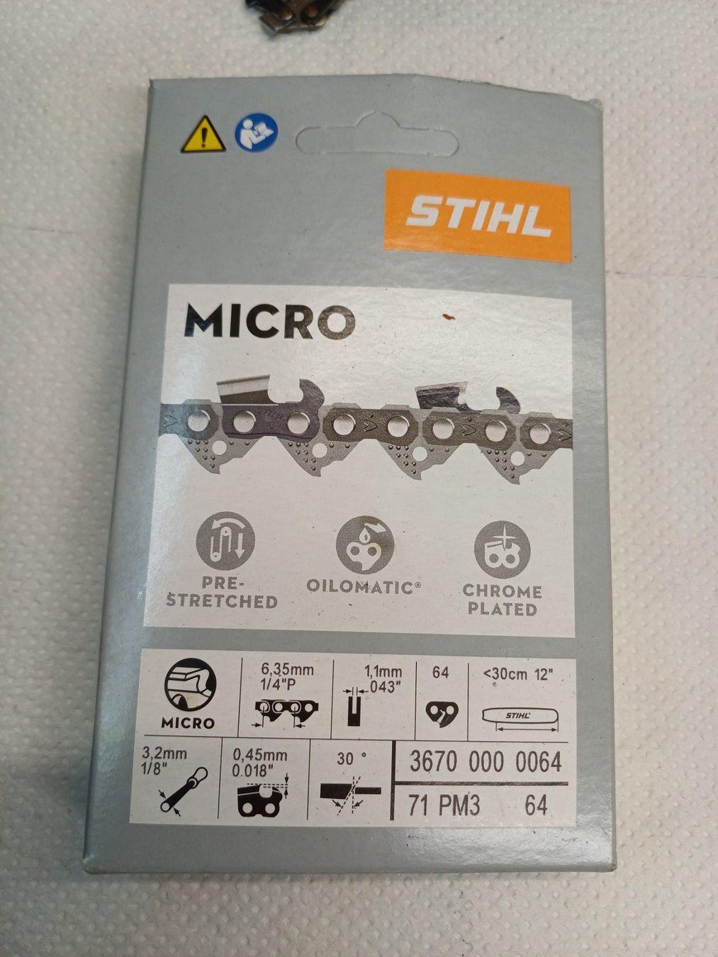 Stihl Seghe: Sägeketten Stihl 36700000064 – Nuovo e nell'imballaggio originale da Niederlenz venduto da Alegia07 1