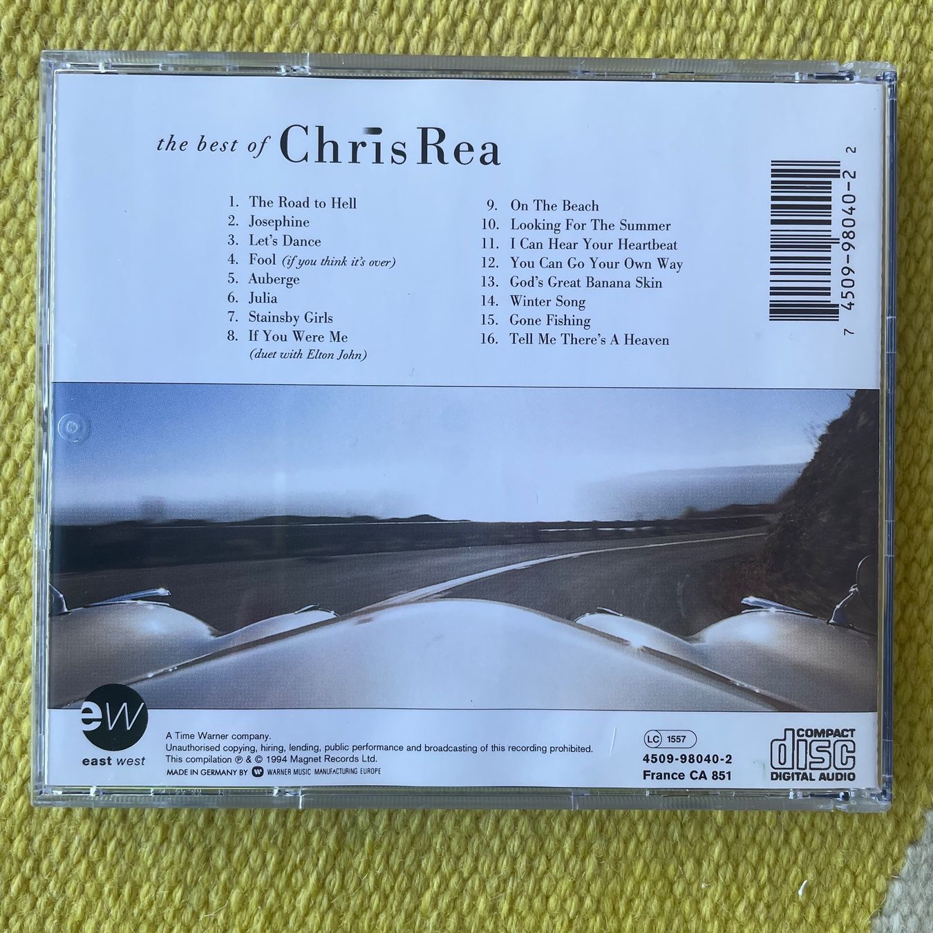CDs: CHRIS REA-THE BEST OF – Gebraucht aus Rorschacherberg von CD-Roli 1