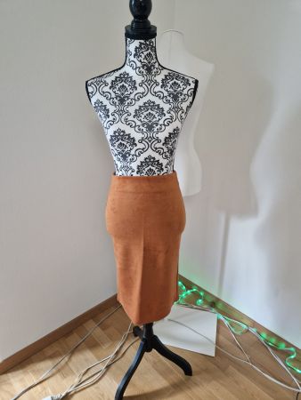 Cognac- Wildlederlook - geschrieben als Gr.M eher eine Gr.S